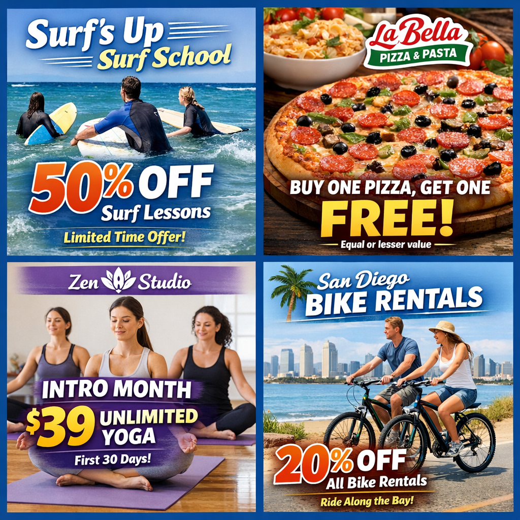 Discover Exclusive Deals from San Diego’s Local Businesses